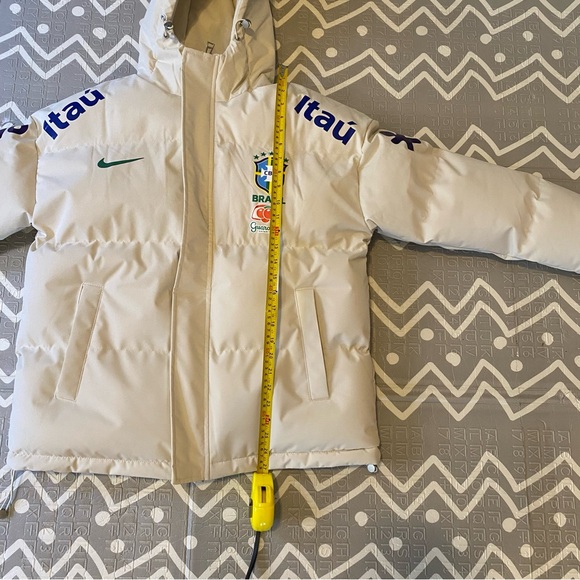 Brasil Brazil thick warm winter waterproof soccer running Puffer Jacket M - Picture 13 of 16